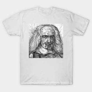 THOMAS HOBBES Ink portrait T-Shirt